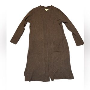 Time And Tru Black Open Cardigan/Duster - Women’s Size Large L